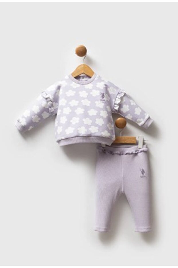U.S.Polo Assn Usb2770 Baby Girl 2-Piece Set