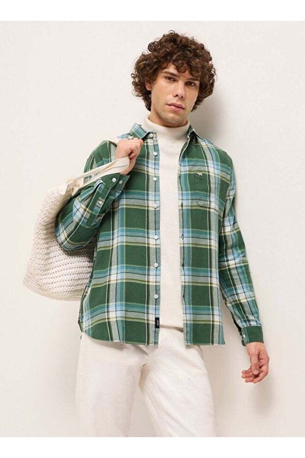Men's Multi-Color Checked Slim Fit Casual Shirt for Every Occasion