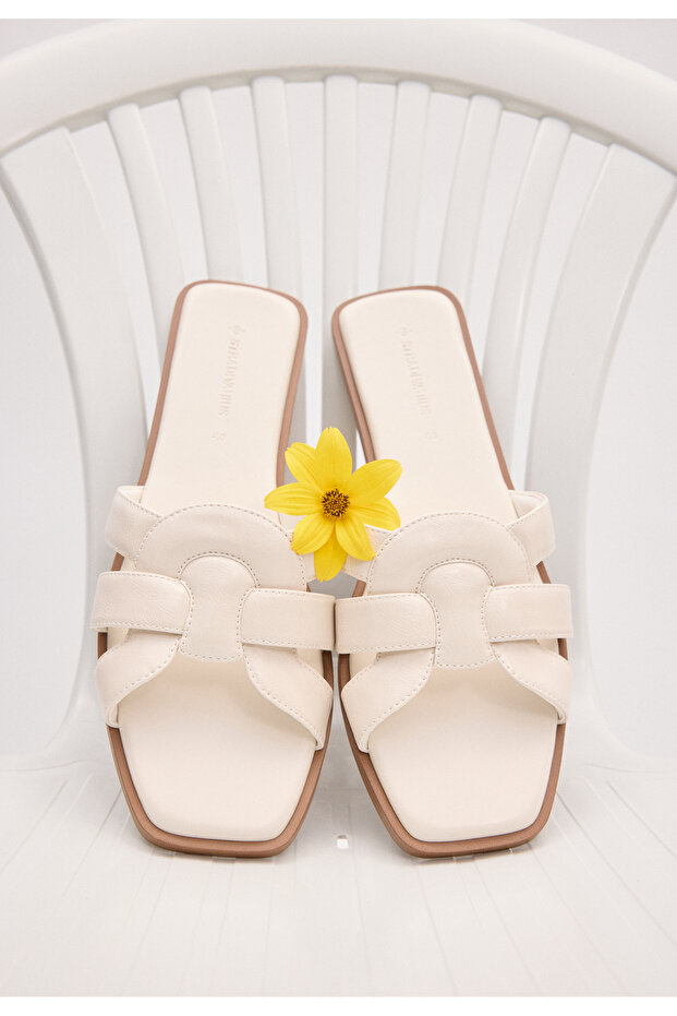 Flat slider sandals - 5