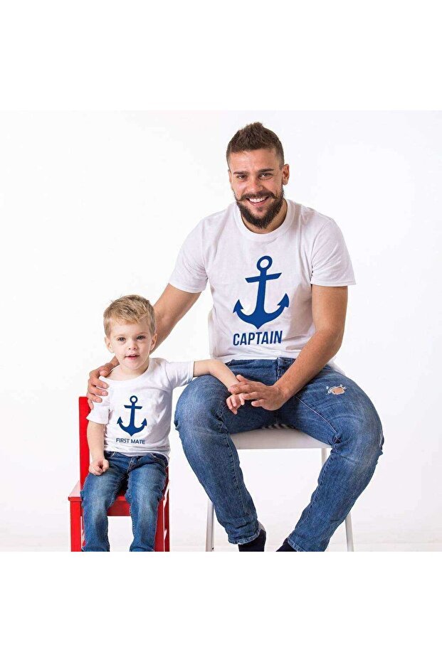Captain First Mate Father Son Clothing (Single Item, Add 2 Pieces to the Cart to Create a Combination)