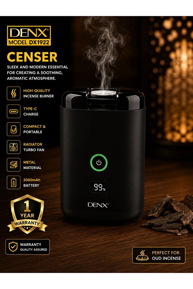 Denx Multi-Use Electronic Incense Burner for Home and Car DX1922