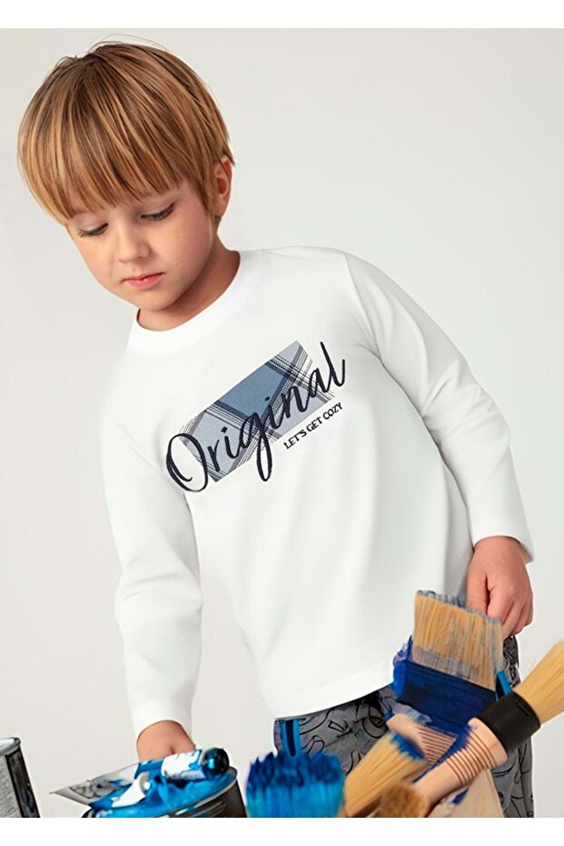 Boy 4-9 Years Original Embroidered Long Sleeve Body 4046