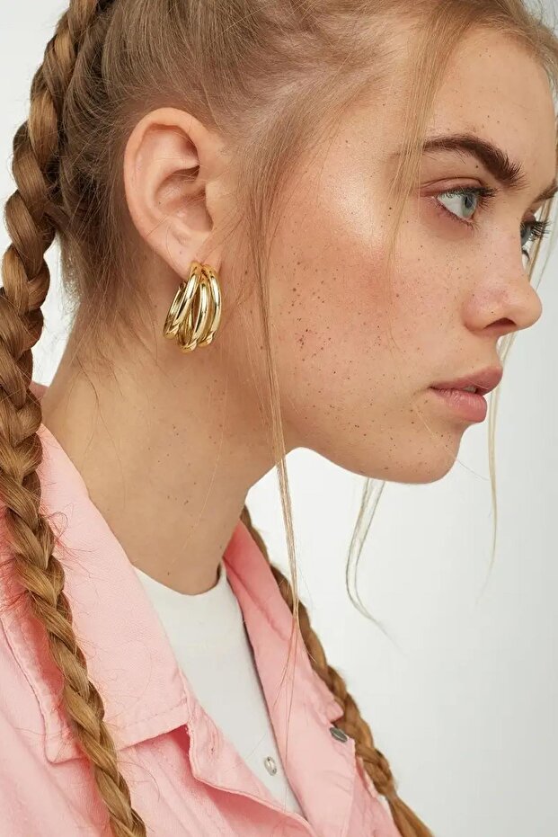 3 Arm Modern Hoop Earrings