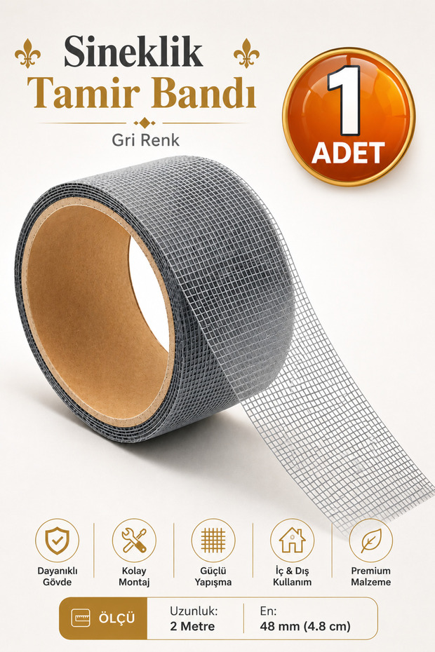 Adhesive Fly Screen Tulle Repair Tape Ripped Torn Hole Fiber Tulle Pasting 48 mm X 2 Meters Black