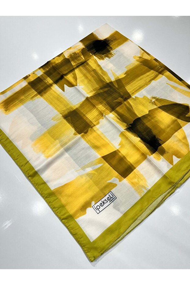 Silk Cotton Scarf Sports Pattern - 2