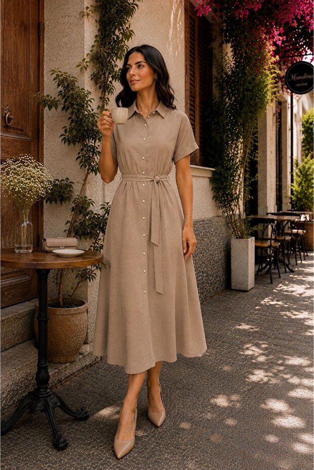 Women's Summer Cotton Comfortable Linen Dress