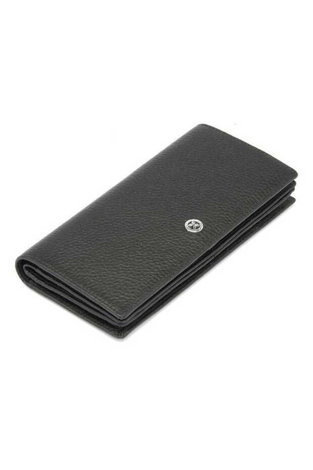 Black Genuine Leather Women's Wallet - S1Cb00005685-A41