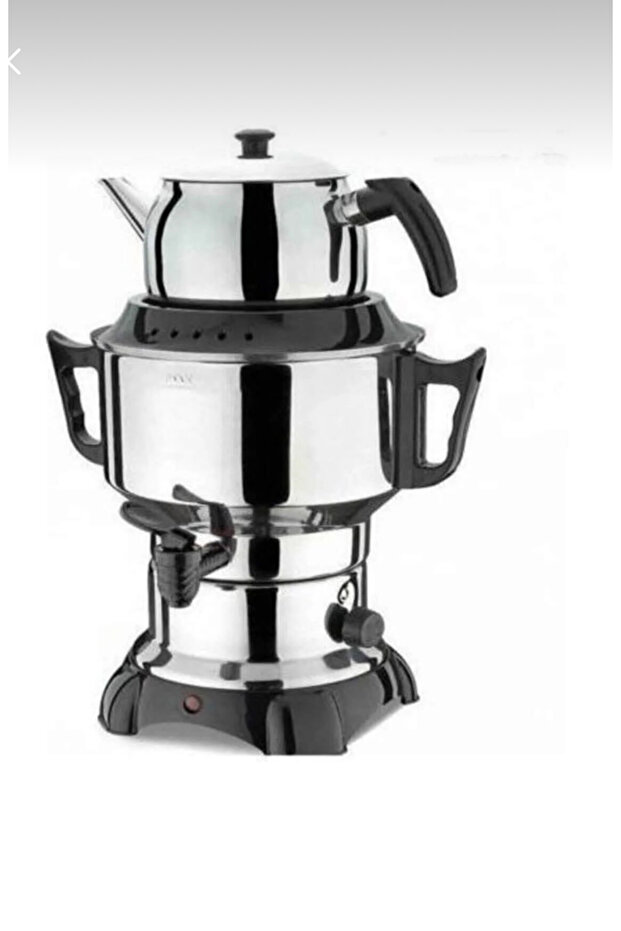 ماكينة صنع الشاي الكهربائية ساموفار 3.5 لتر سادة