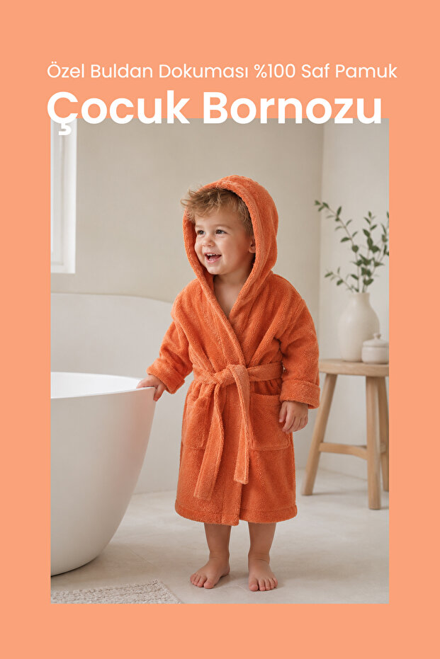 Buldan Woven Baby/Child Bathrobe 3-5 Years Old (TILE)