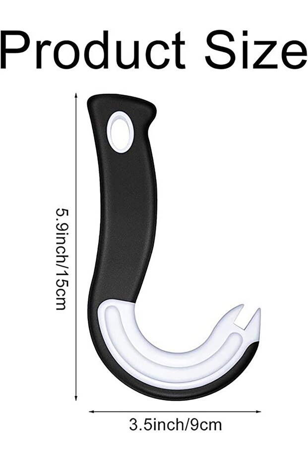 Easy Open Ring Pull Can Opener, J-Shaped Jar/Tin Opener for Arthritis Weak Hands