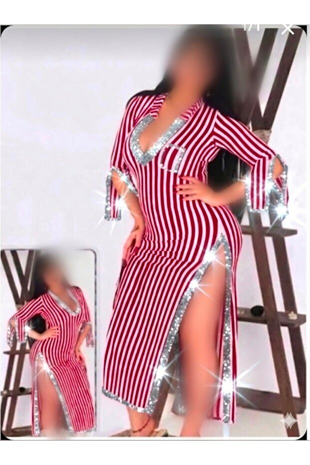 Stylish Belly Dance Dress with Side Slits