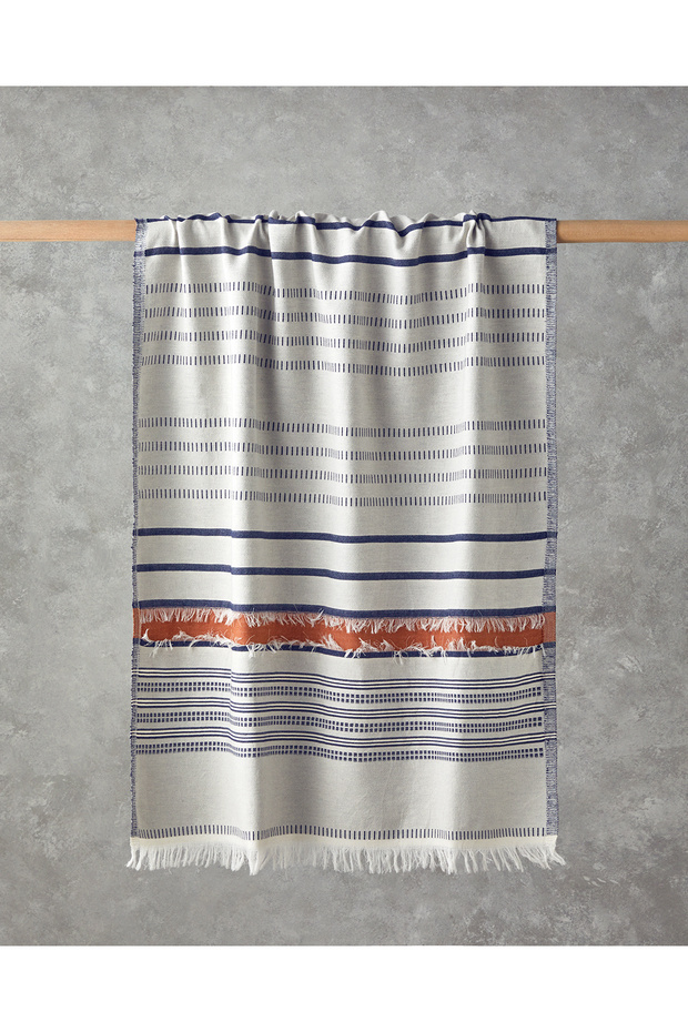 Modern Line Cotton Loincloth 90X150 cm Light Beige-Tile