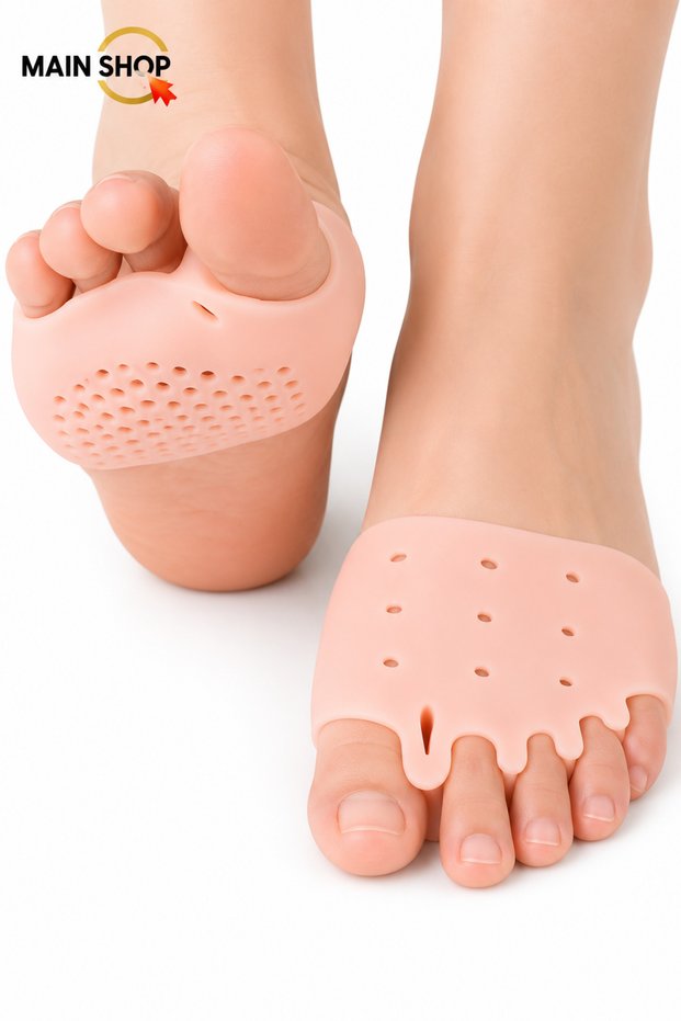 5 Finger Toe Bunion Bone Protector Silicone Cushion Roller Big Toe Liner M-1060