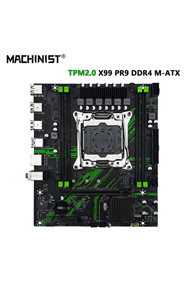 ZB-GB-X99 PR9 MACHINIST X99 Motherboard X99 PR9 Support TPM2.0 LGA 2011-3 Intel Xeon E5 V3&V4 CPU DD