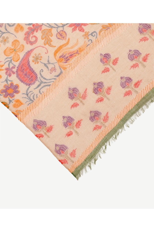 Mixed Pattern Shawl - 2