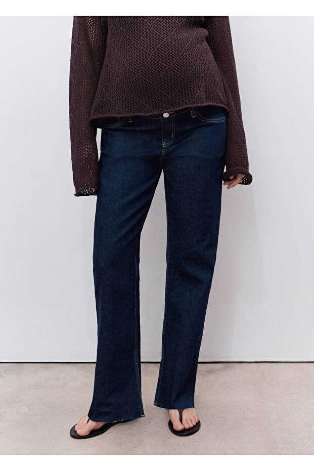 Straight cut maternity jeans