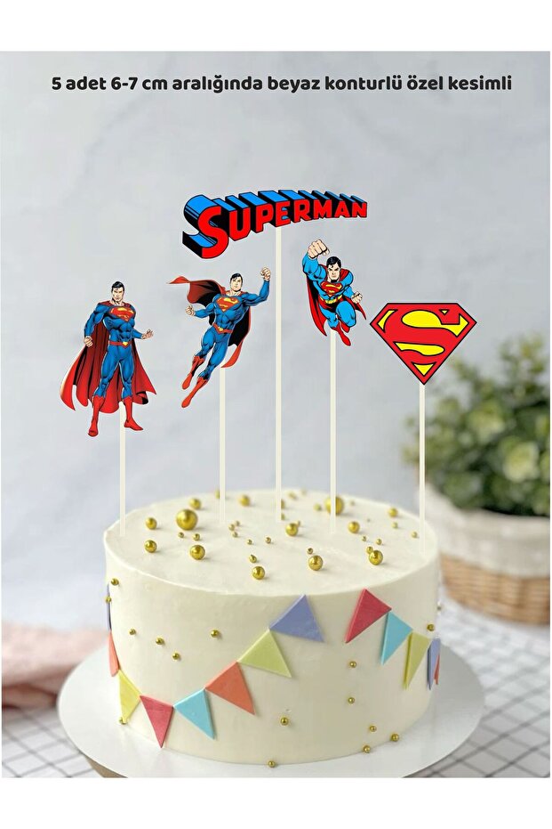 Superman Birthday Cake Topper Birthday Decoration