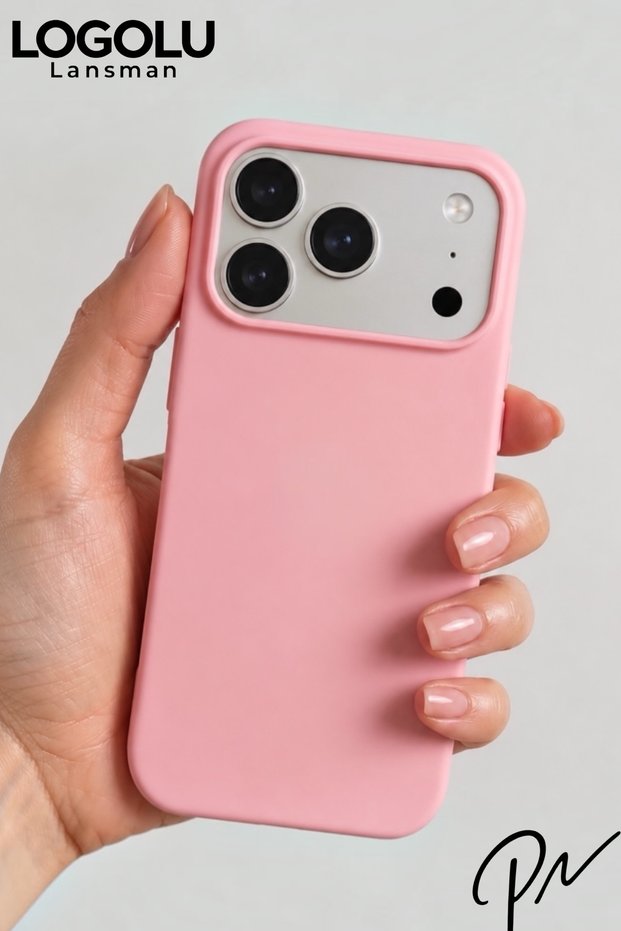 iPhone 17 Pro Max Compatible Case with Logo Launch Soft Velvet Inside Silicone Cover