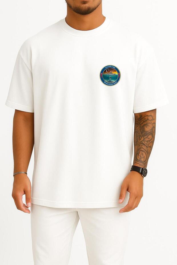 Oversized Tcg Akın A584 Pocket Design Unisex T-Shirt