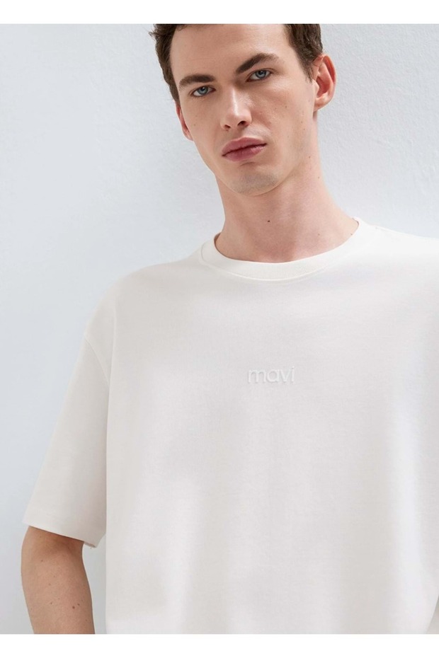 M0613102 Printed T-Shirt Men's T-Shirt White