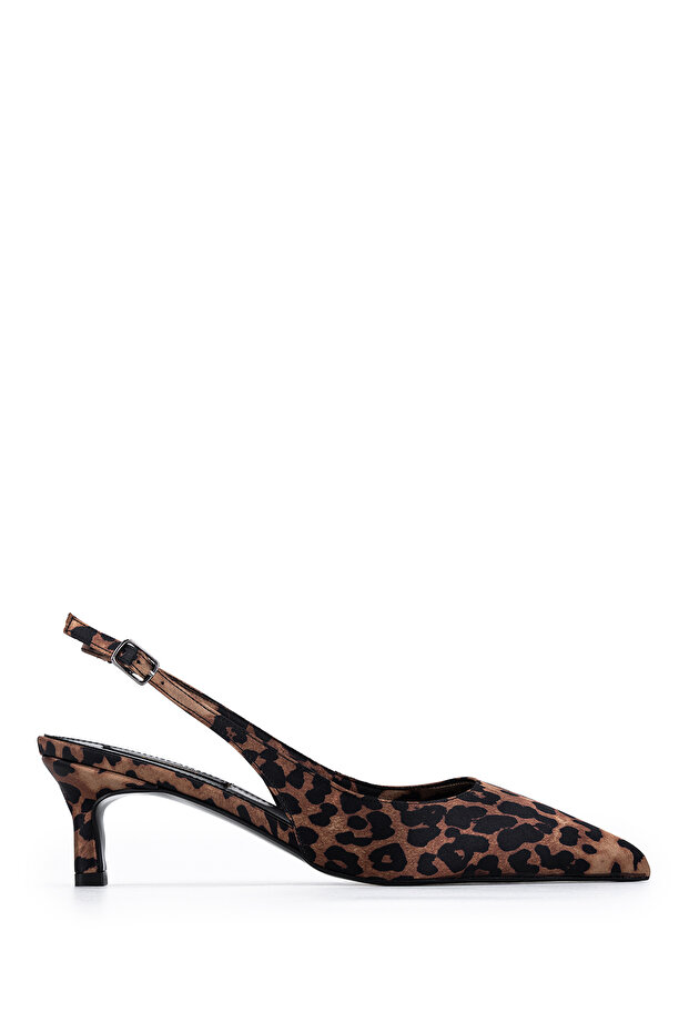 Women's Vegan Leopard Heeled Shoes