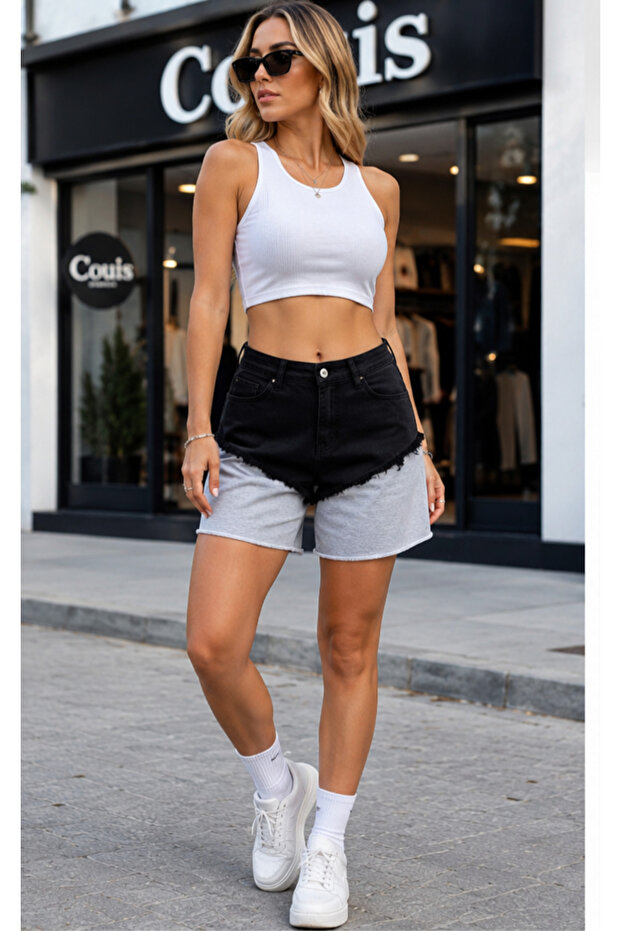 Women's Jean Lycra Shorts Washable