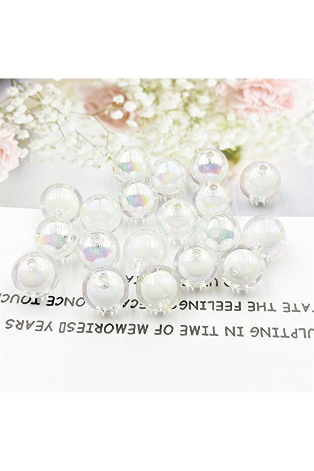 8mm-bai-108pcs 108/54pcs 8/10mm Pink Color Acrylic Beads, Interval Beads. Loose Beads DIY Pearl in P
