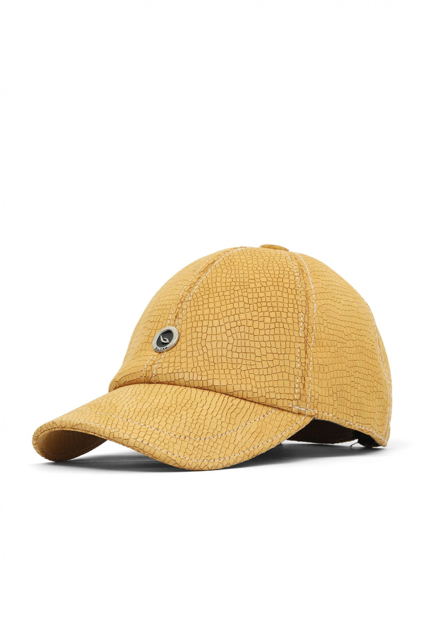 Yellow Square Leather Women's Hat