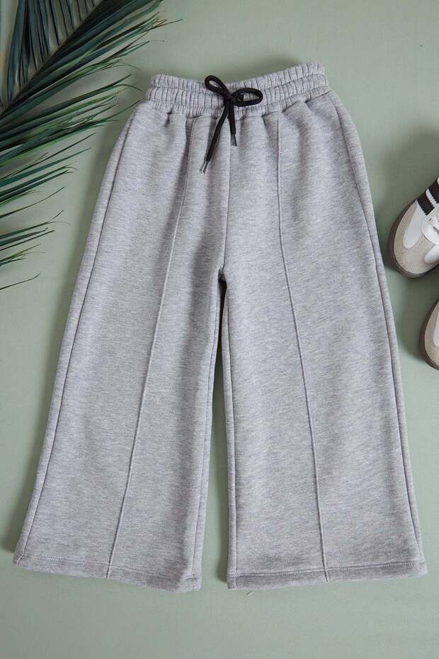 3 Thread Çima Stitched Girls' Palazzo Sweatpants