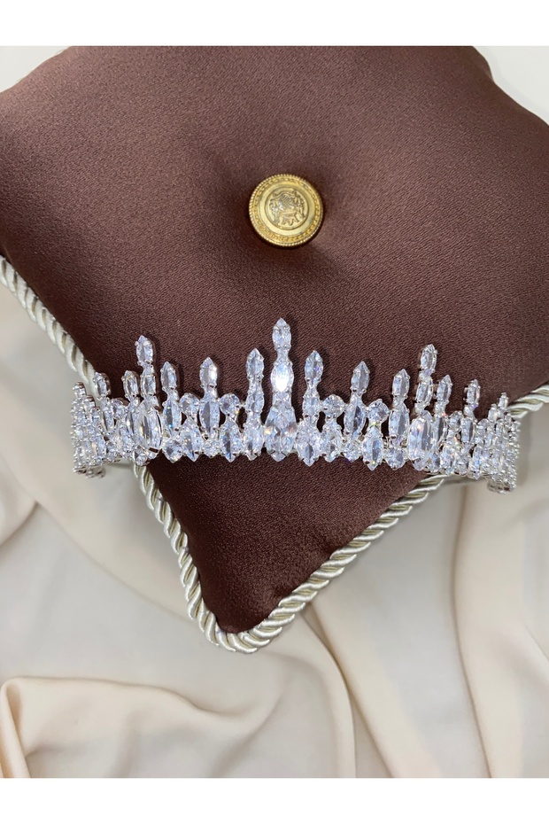 Pearlina Bridal Crown Zircon Stone Hair Accessory