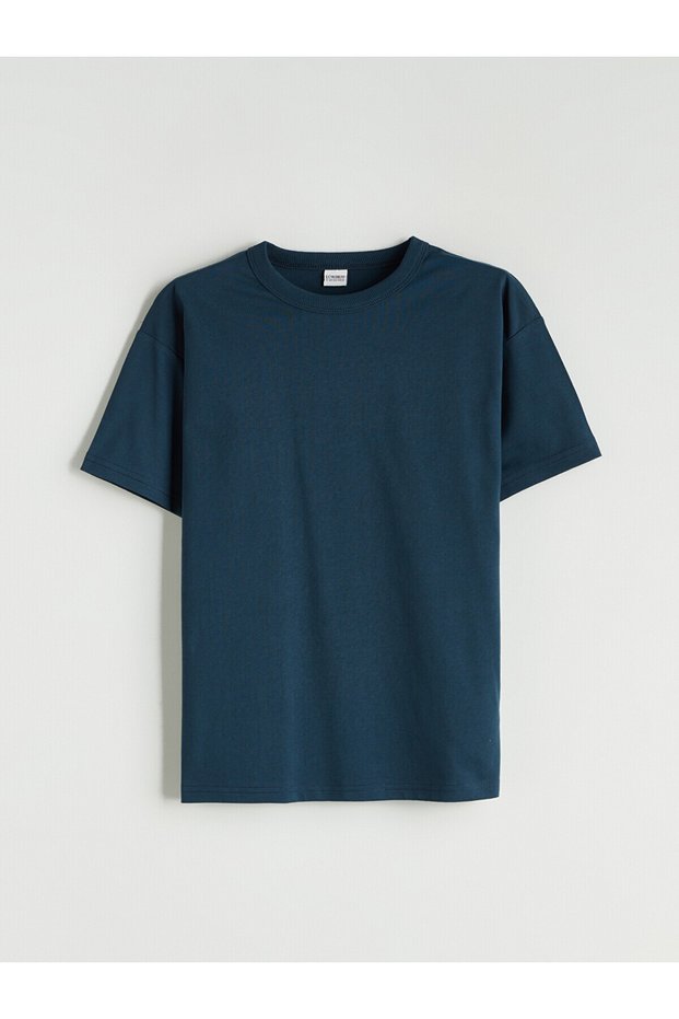 Two Mt Shop Quality Lcw Kids Petrol Oval Collar Boys' T-Shirt