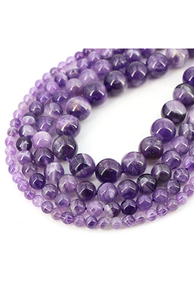 6mm (58-61 pcs) Dream Amethyst Natural Stone Beads Blue Tiger Eye Crystal Amethyst Rose Quartz Gemst
