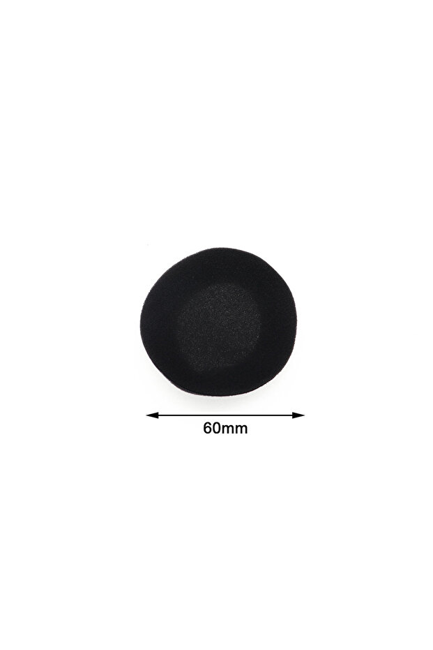 60mm 10pc Thickened Foam Ear Pads For Headphones Sponge Replacement Cushions Covers Earphones Case 3