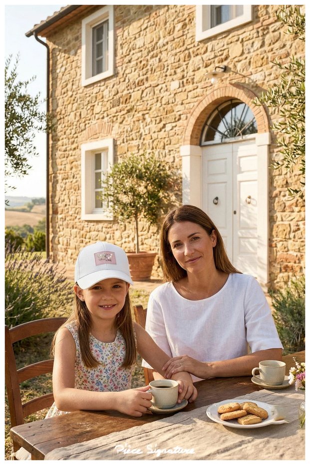 100% Cotton, Hat with Stone Accessories for Young Girls (Ages 9-15) (Size 53-56 cm)