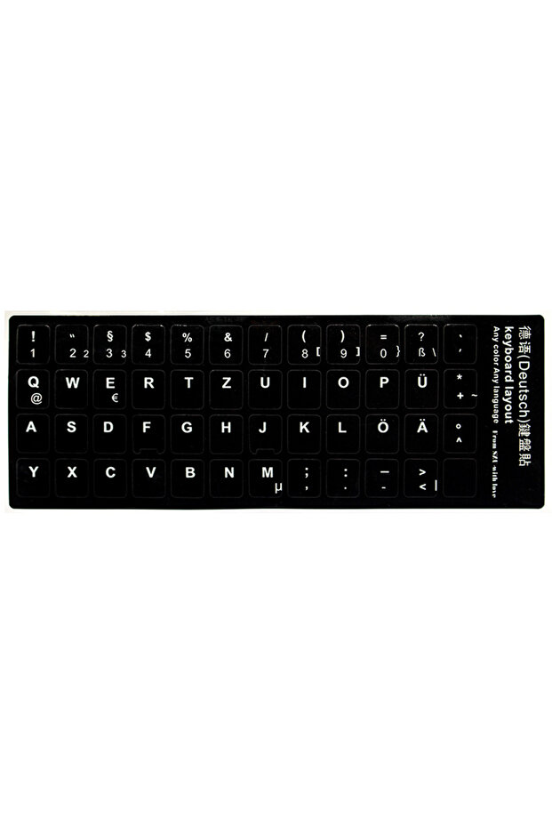 German Keyboard Skin Fashion Keyboard Key Sticker Label Many Language Russian Arabic Spanish German