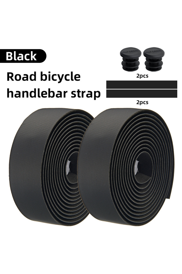 black MOTSUV Road Bicycle Handlebar Tape PU EVA Non-Slip Shock Absorbing Belt Ultralight Wear-Resist