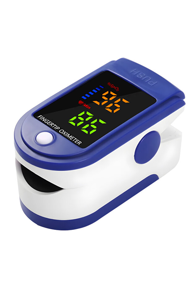 Blue Finger Pulse Oximeter Medical Portable Blood Oxygen Oxymetre Heart Rate Saturation Meter OLED O