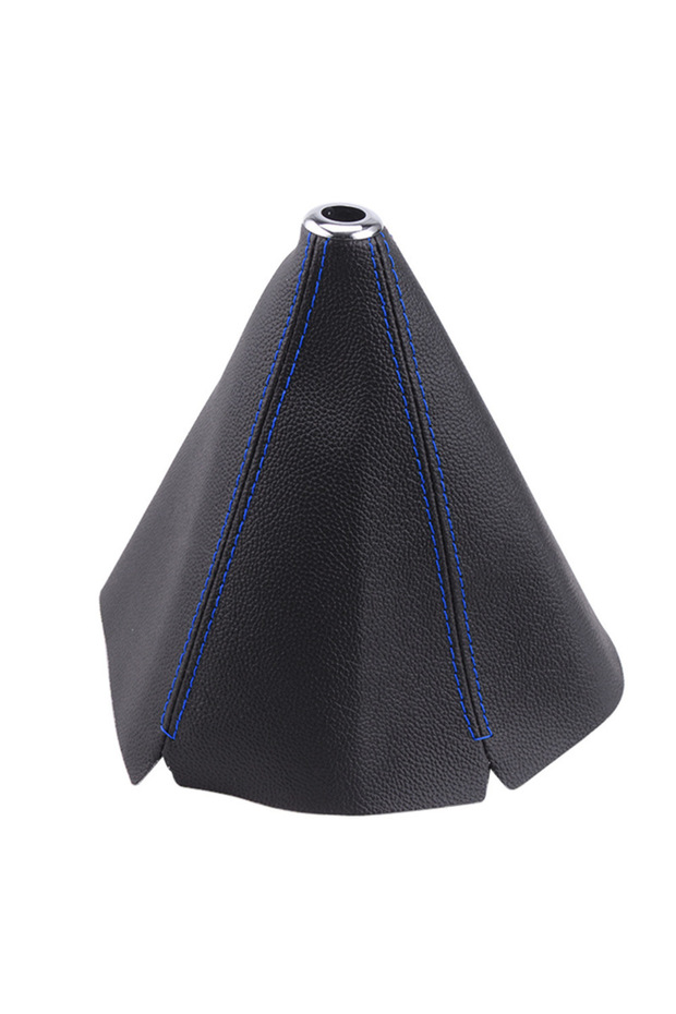Blue 16mm Universal Car Gear Shift Collars Pu Leather Car Shift Collar Automatic Car Manual Shift Le