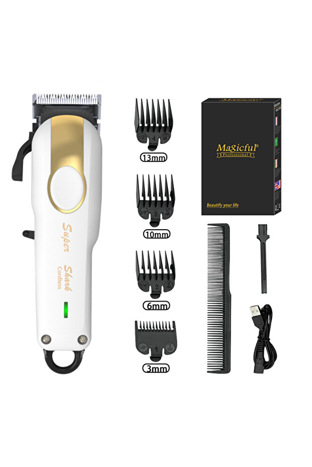GB8052 Professional Hair Clipper Powerful Lithium Battery USB Chargeable Trimmer LED Display Home Ma