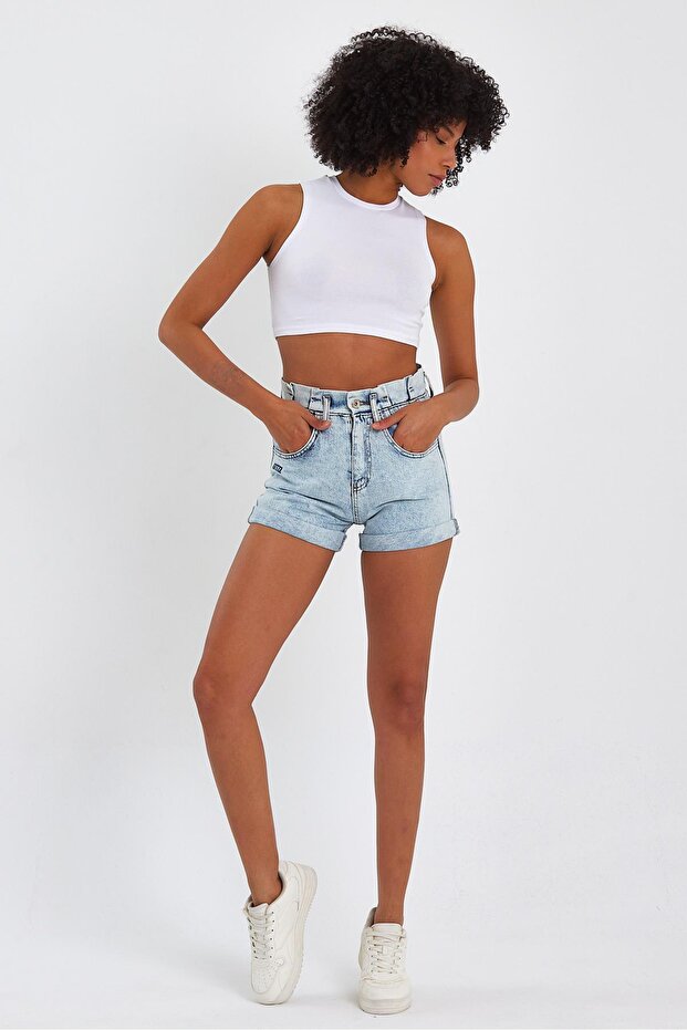 Special Collection Denim Mini Shorts (4012S)