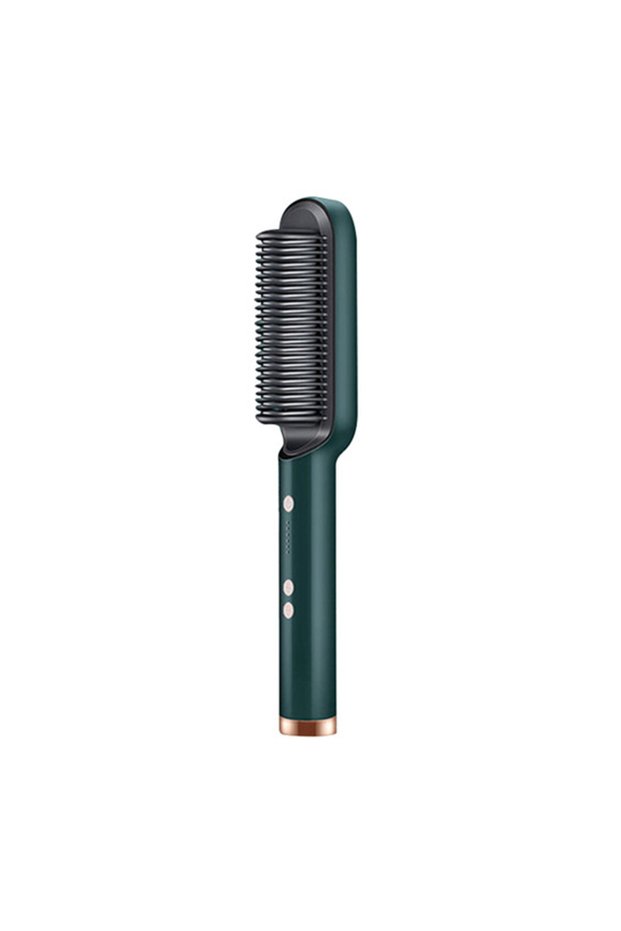 EU green Electric Hair Straightener Brush Professional Fashion Fast Heating Ceramic Hair Straightene