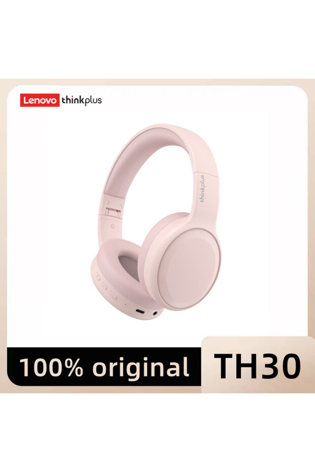 TH30 Beige1 TH30 Wireless Bluetooth Headphones with Headwear Earmuffs, Sports Earphones, Esp