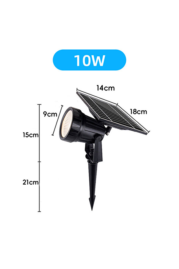 Warm white 10W Outdoor Solar LED Spotlights 3W 10W Landscape Lighting Lights IP65 Waterproof For Gar