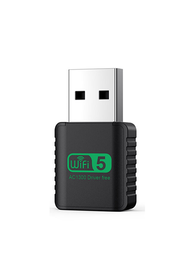 black Wireless 1300Mbps WiFi USB Adapter USB3.0 2.4G&5GHz Dual Band WiFi Dongle For Laptop Desktop P
