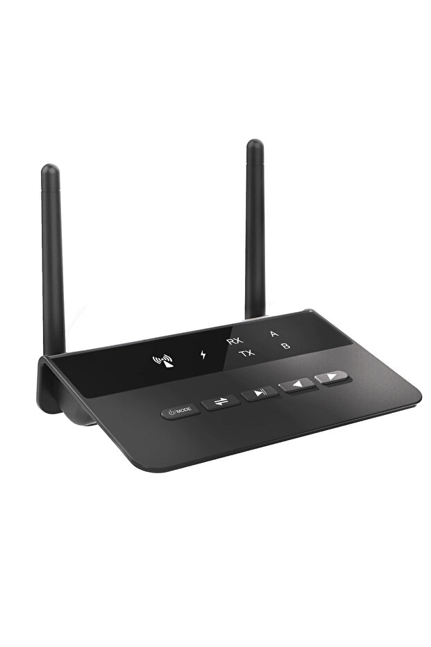 محول صوت لاسلكي بتقنية بلوتوث 5.0 بمدى 80 متر، يدعم تقنية AptX HD LL وزمن استجابة منخفض.