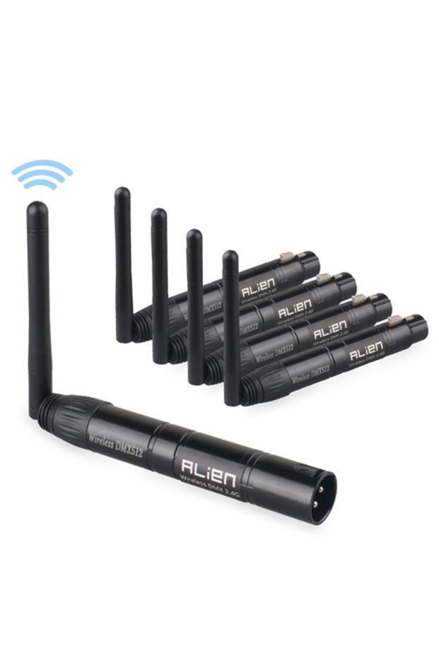 US Plug 1T4R ALIEN DMX512 Wireless Controller Receiver Transmitter 2.4G ISM Dif Communication Distan