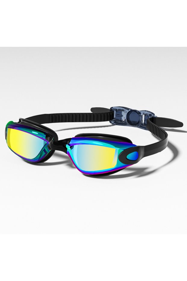 Black 3-14 Years Kids' Swim Goggles: HD, Waterproof, Anti-Fog with UV Protection, Fits Boys & Girls