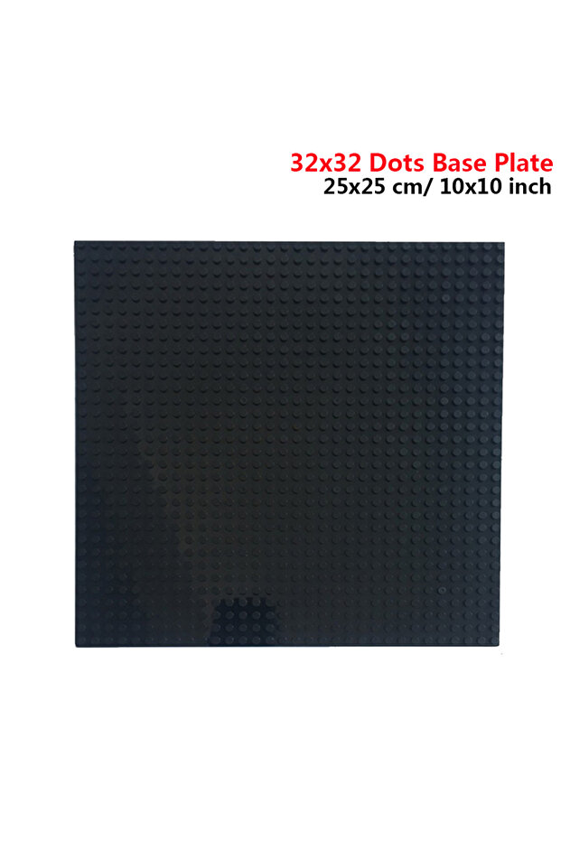 32 × 32 نقطة سوداء 32 × 32 32 × 16 نقطة مكعبات بناء كلاسيكية لوحة قاعدة MOC DIY طوب صغير الحجم Basepl