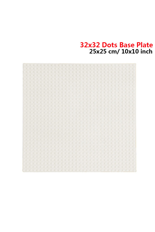 32 × 32 نقطة بيضاء 32 × 32 32 × 16 نقطة مكعبات بناء كلاسيكية لوحة قاعدة MOC DIY طوب صغير الحجم Basepl