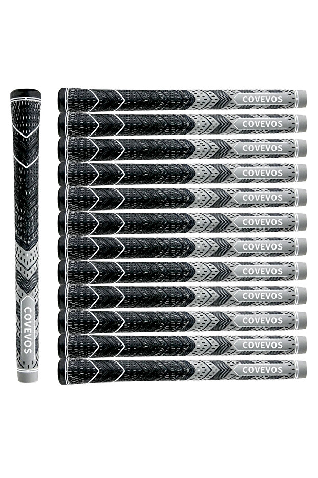 GrayMediumSize 13pcs Golf Grips, Made of Natural , with Durable Non-Slip Design, Suitable for Men an